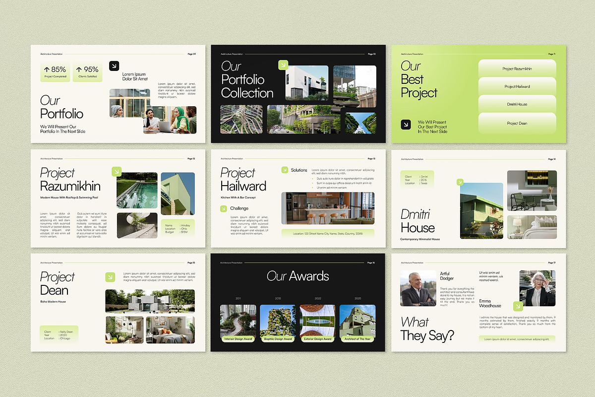 Architecture Presentation PPT, a Presentation Template by graphicook (Photo 3 of 4)