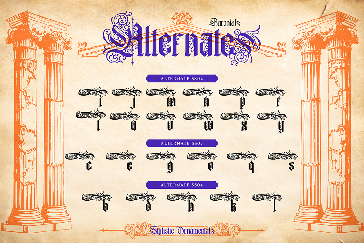 Baronial, a Blackletter Font by Burntilldead (Photo 8 of 13)