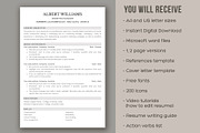 ATS Resume Template / CV Template, a Resume Template by aivos (Thumbnail 5 of 6)
