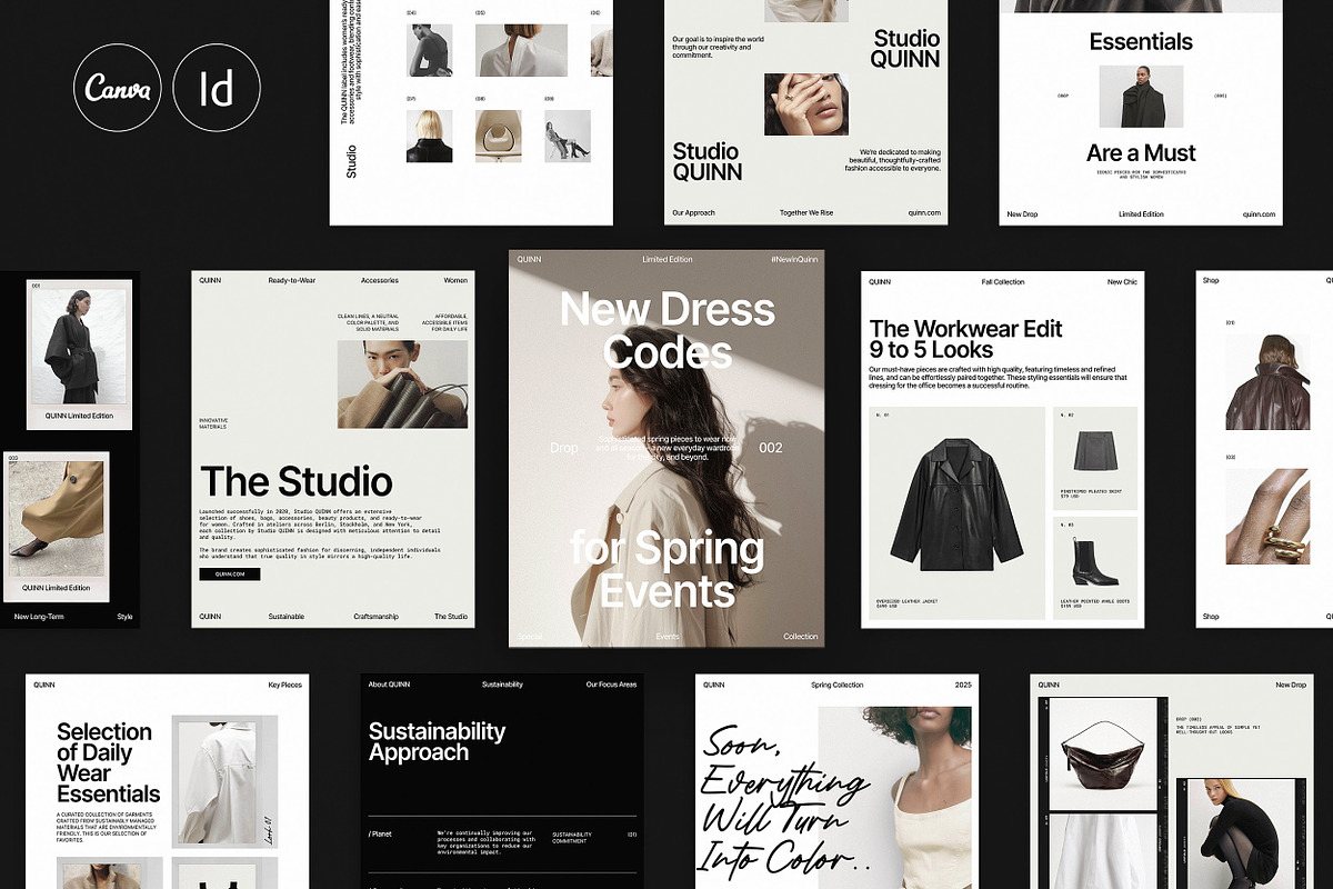 QUINN / Social Media Kit (02), a Social Media Template by Studio Dara (Photo 1 of 18)