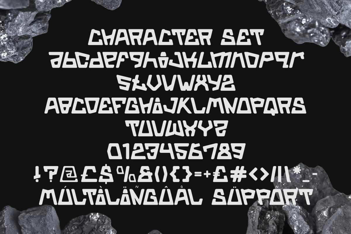 Stone Bricx Triangle Display Font, a Font by PutraCetol Studio (Photo 5 of 5)