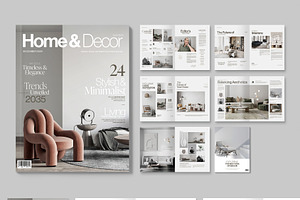 Interior Design Magazine Template