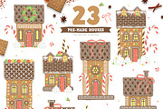 Christmas Gingerbread House Creator, a Decorative Illustration by Euonia Meraki (Thumbnail 4 of 13)