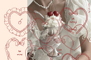 Romantic Rococo Wedding line art set, an Object Graphic by Cute Atelier (Thumbnail 3 of 9)