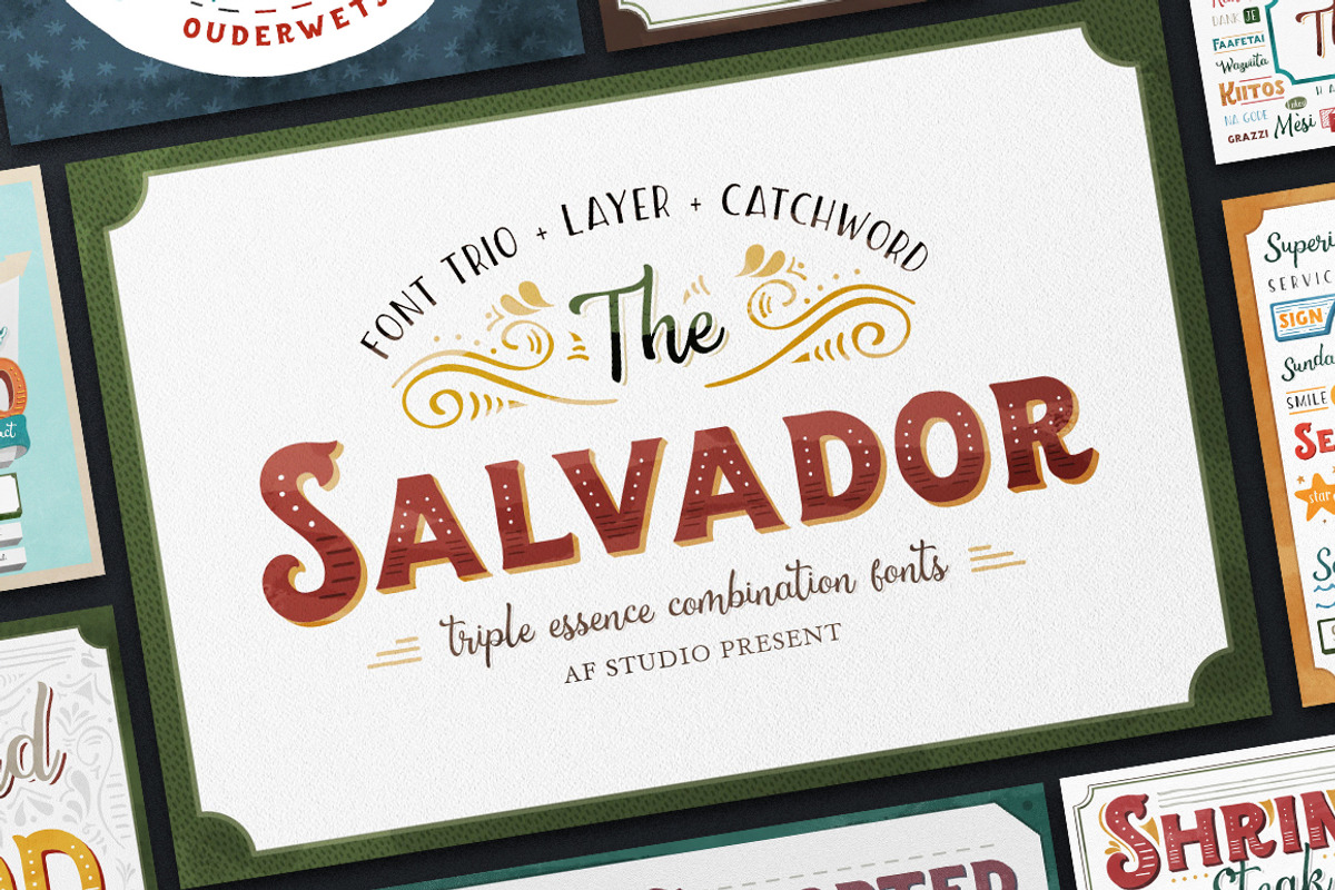 The Salvador - Font Combination