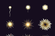Animation of firework effect, a Background Graphic by Microvector (Thumbnail 1 of 2)