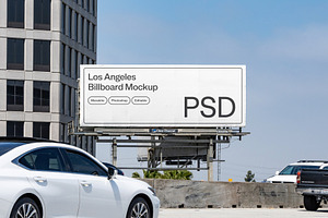 Street Urban Billboard Mockup PSD