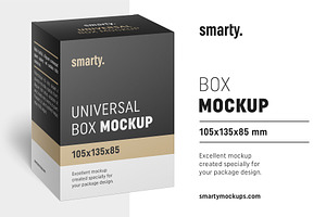 Box Mockup / 105x135x85 Mm