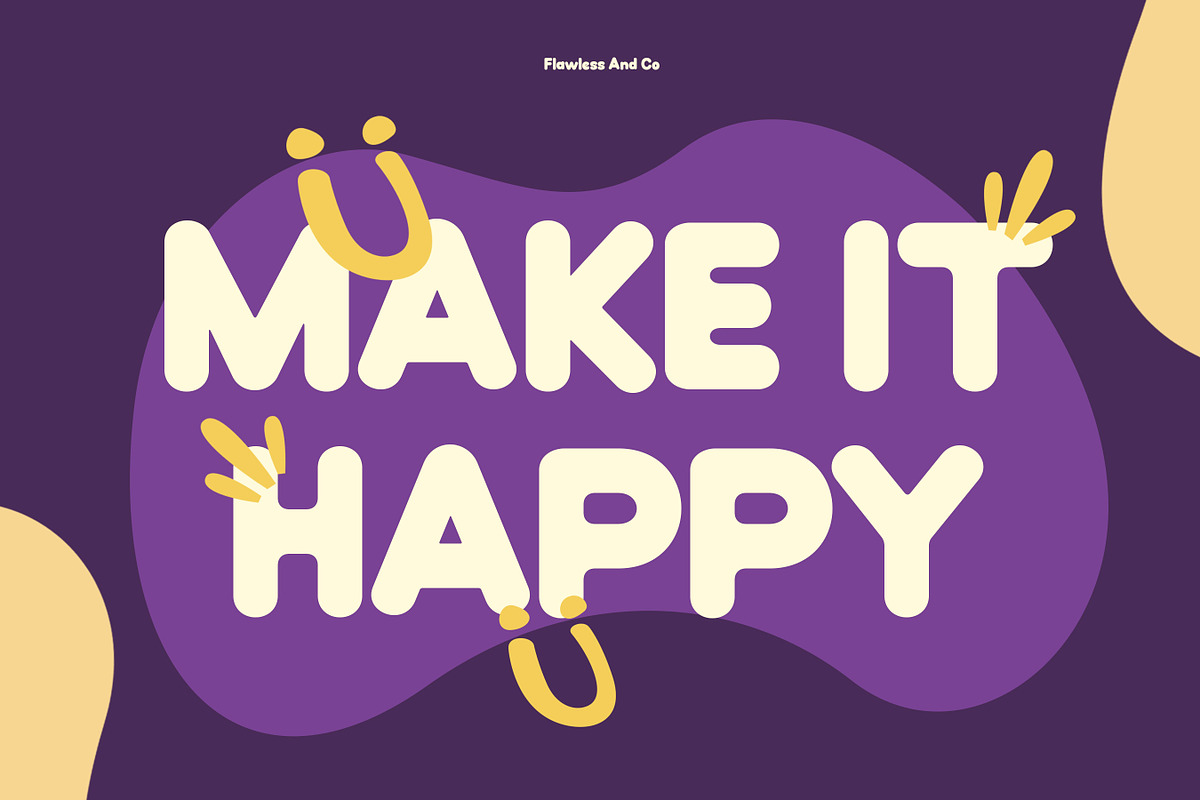 Owrheo - Playful Display Font, a Sans Serif Font by Flawless And Co (Photo 3 of 10)