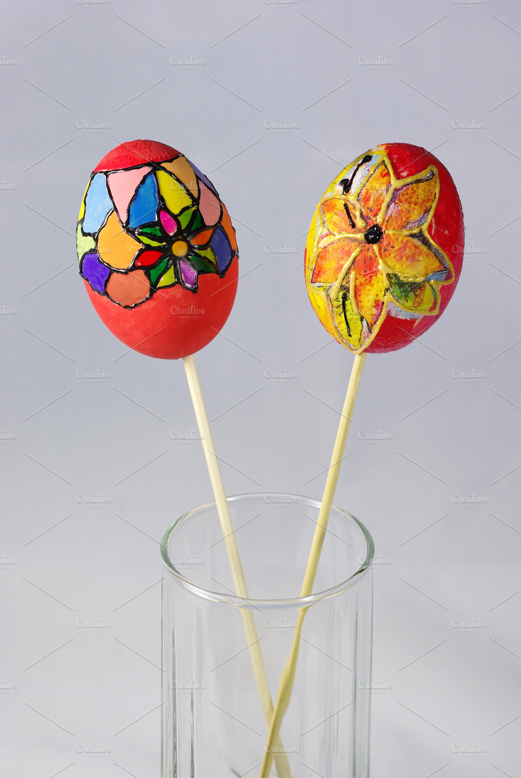 Easter eggs containing blue, bright, and celebrating, a Holiday Photo by rumen.penchev