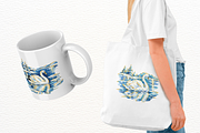 Frosted Swan Lake Clipart, an Animal Illustration by Markicha Art (Thumbnail 3 of 5)