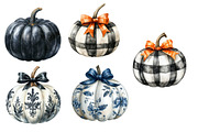 Watercolor Pumpkin Clipart, an Illustration by Designworld (Thumbnail 4 of 5)