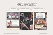 Pilates Instagram Templates, a Social Media Template by ZenSocialDesigns (Thumbnail 4 of 9)