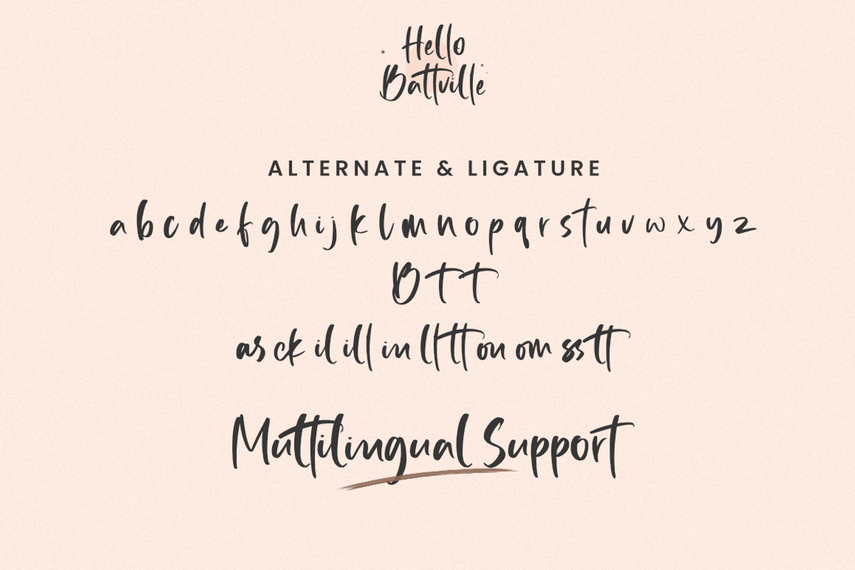 Hello Battville, a Script Font by Silverdav (Photo 8 of 8)
