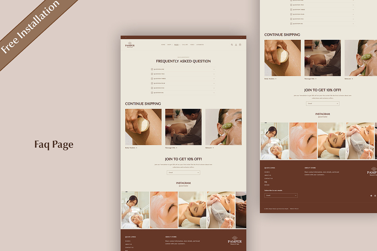 Shopify Theme Spa Wellness Template, a Shopify Template by QuickArtisan (Photo 12 of 13)