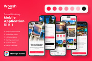 Travel Booking App Mobile UI KIT, an App Template by UICreative (Thumbnail 1 of 4)