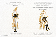 Glitter Christmas Reading Clipart, a Seasonal Illustration by Markicha Art (Thumbnail 2 of 6)