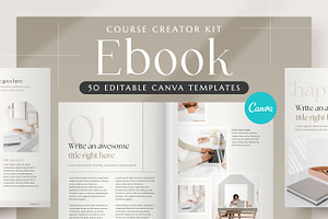 Minimalist Ebook Canva Template, a Marketing Template by Modo Design Studio