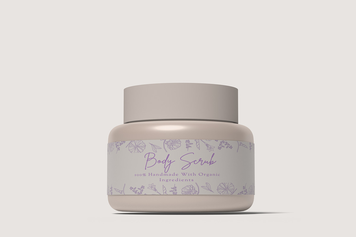 Cosmetic Jar Mockup, a Cups & Container Mockup by ulfatunnazira (Photo 2 of 6)