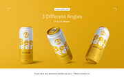 500ml Beer Can Mockup Set, a Cups & Container Mockup by Country4k (Thumbnail 4 of 4)