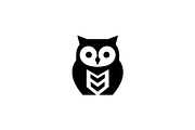 Owl Silhouette Vector Icon, an Animal Illustration by Vectorium Studio (Thumbnail 1 of 4)