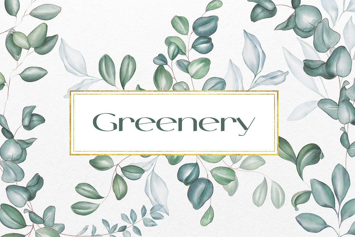 Greenery. Watercolor illustration, a Decorative Illustration by DamriNa art (Photo 1 of 11)