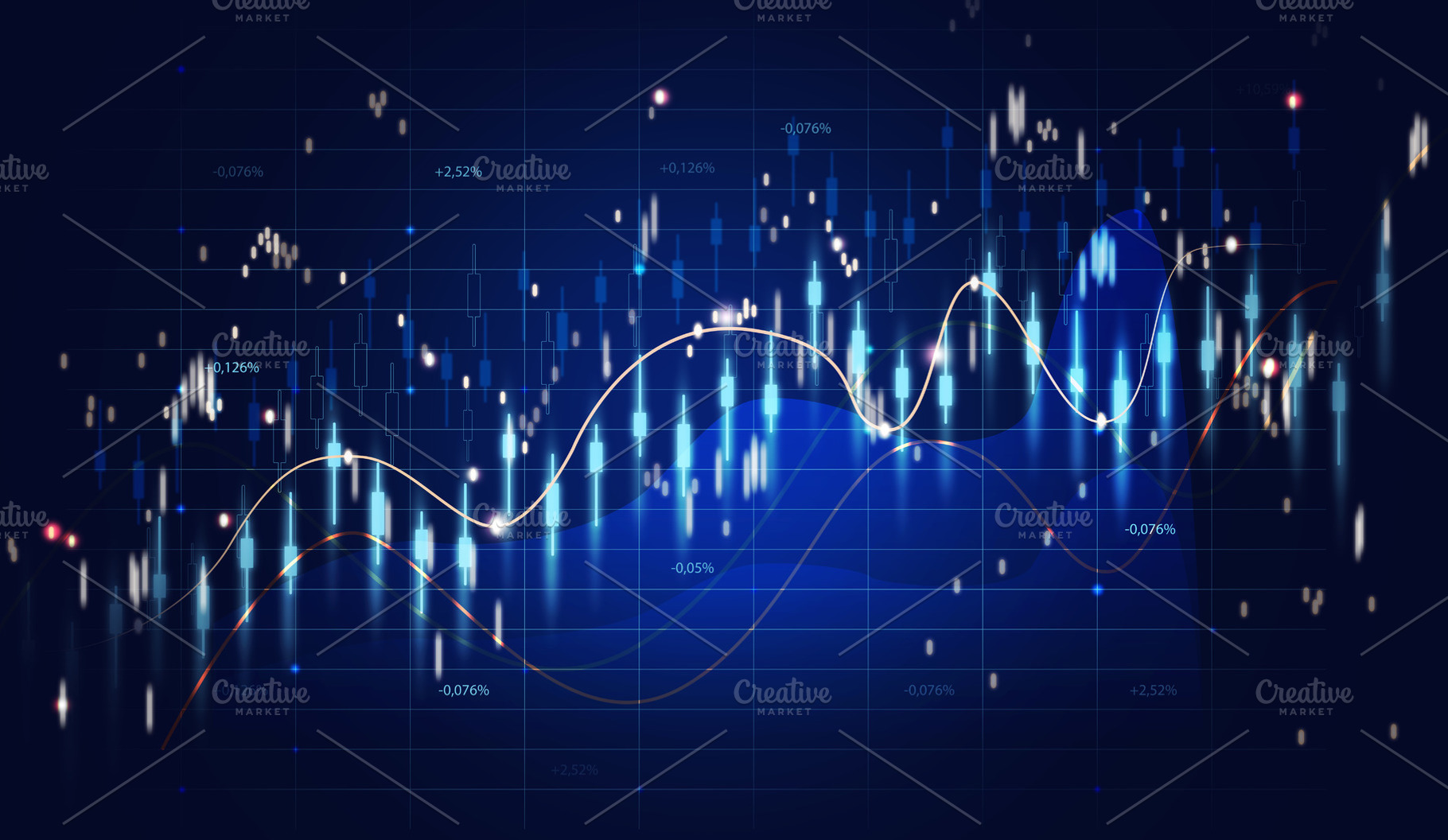 Graph of price growth and indicators. Growth of business indicat, a Business Photo by ndanko