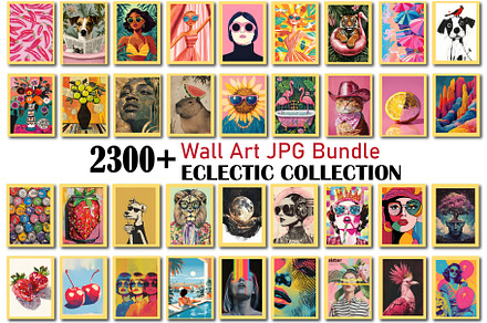 Eclectic Wall Art Collection JPG, a Wallpaper Photo by Chipshpow Graphics