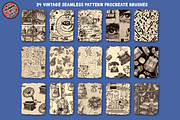 Procreate Vintage Patterns Brush Set, a Brush Add-On by AlwaysBeColoring (Thumbnail 2 of 9)