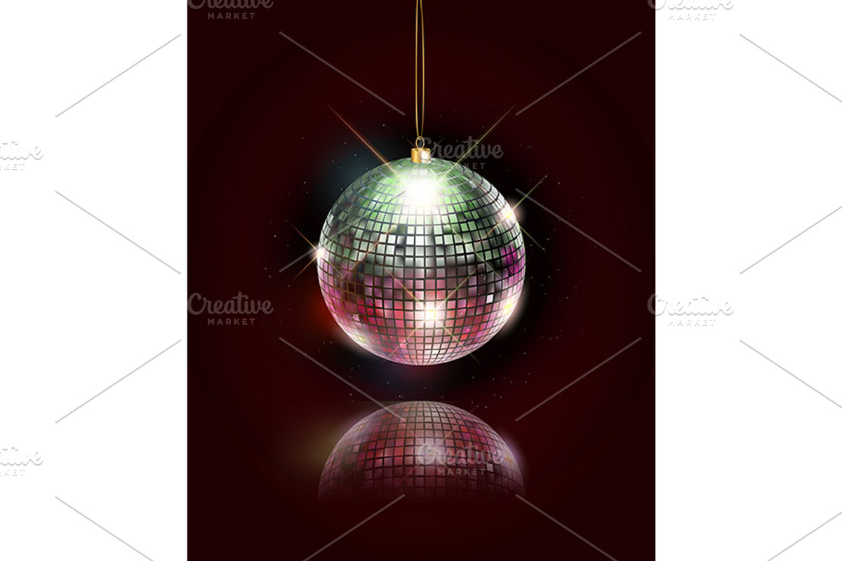 Disco ball with bright rays, a Background Graphic by Aromeo (Photo 2 of 2)