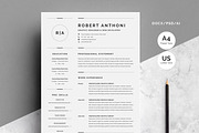 3 Pages Clean Resume/CV Template, a Resume Template by WhiteGraphic (Thumbnail 1 of 4)