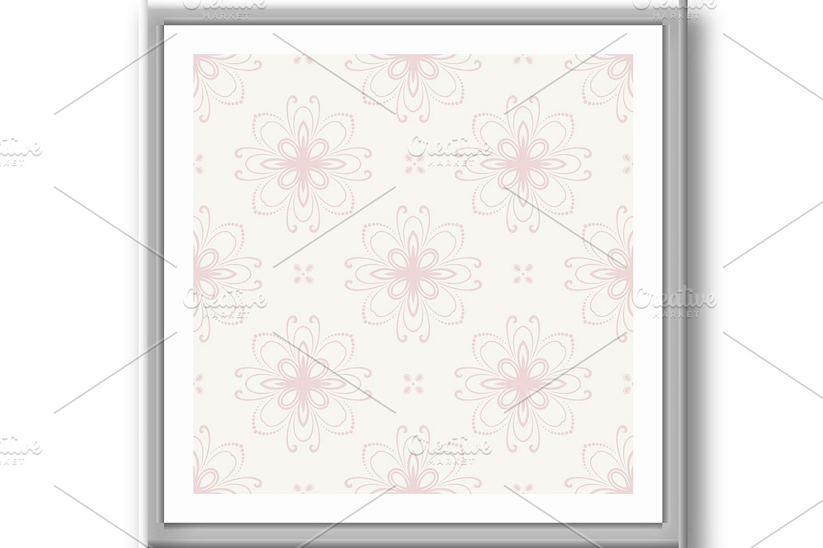 Floral Seamless Vector Pattern, a Decorative Illustration by FineArtStudio (Photo 3 of 3)