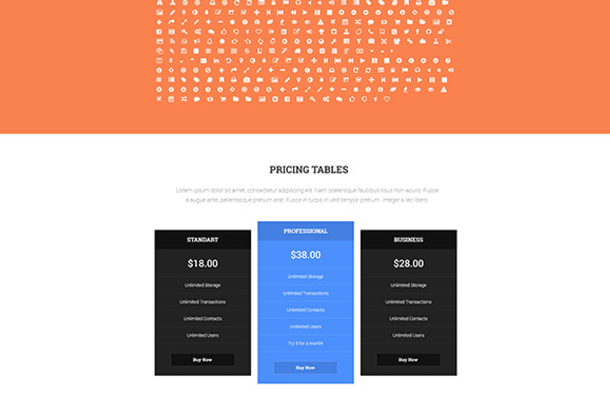 PGL Portfolio - 1 Page PSD Template, a Websites & App Template by pixelgeeklab (Photo 4 of 5)