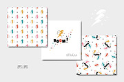 Boom! Thunderbolt Patterns & Prints, a Pattern Graphic by AllNikArt (Thumbnail 4 of 5)