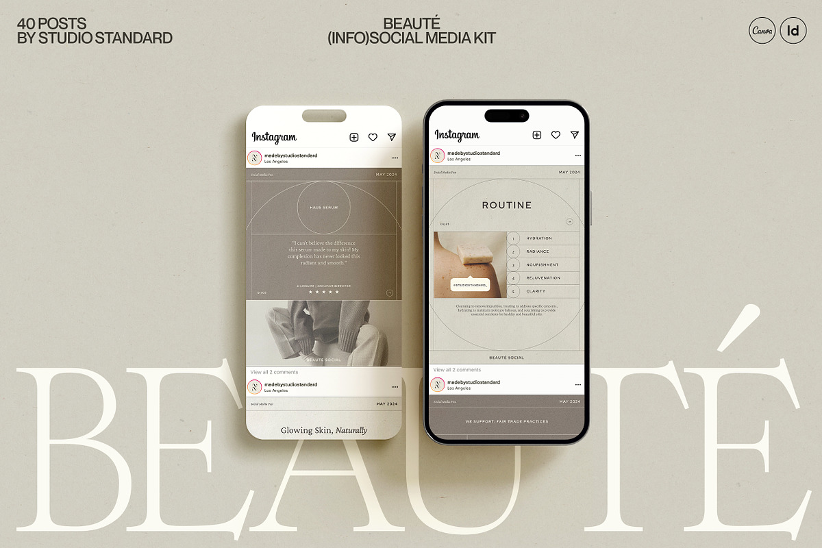 BEAUTÉ | InfoSocial Media Kit, a Social Media Template by Studio Standard (Photo 1 of 11)
