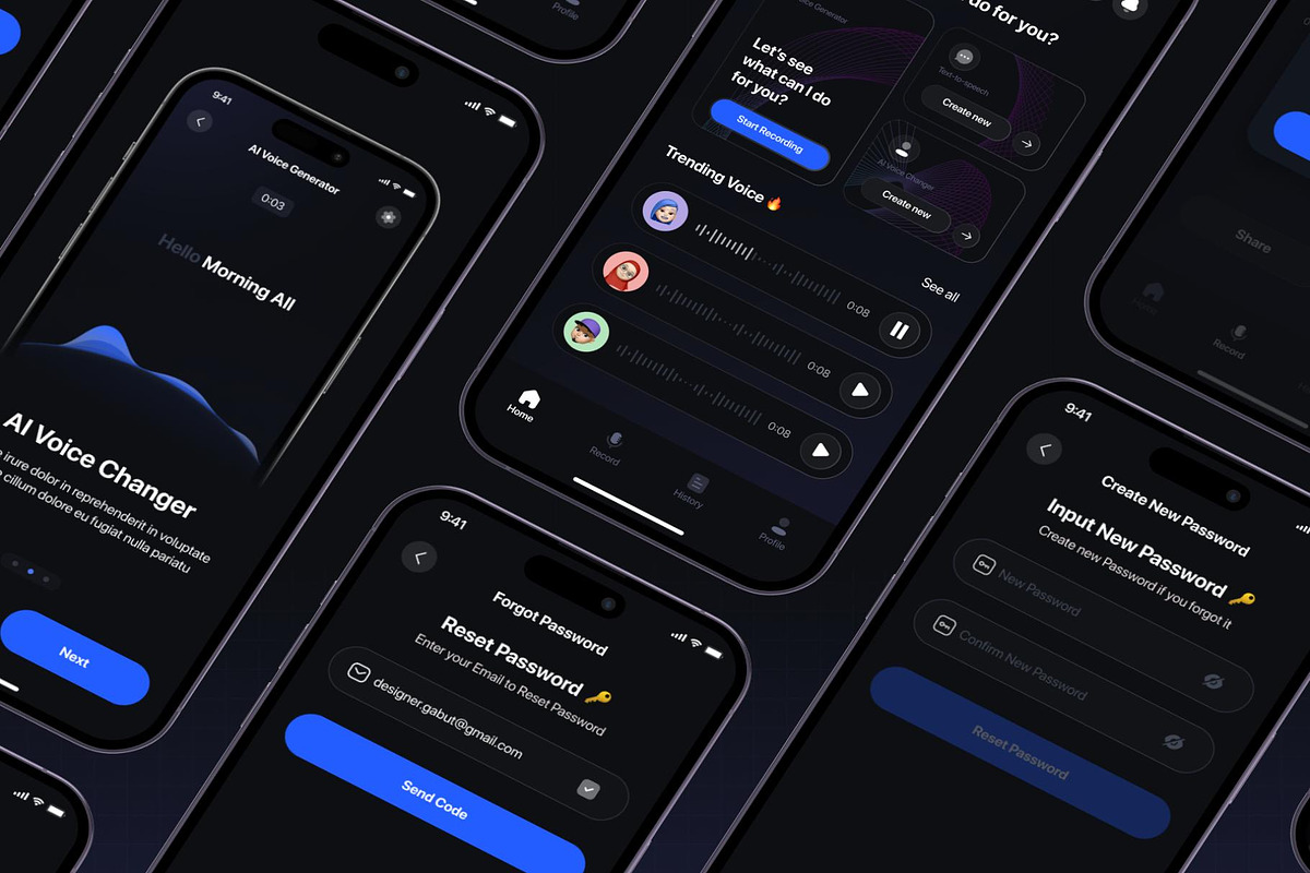 Voice AI - Voice AI UI Kit, an UI Kit Template by Lumina_ui_ux202 (Photo 7 of 8)