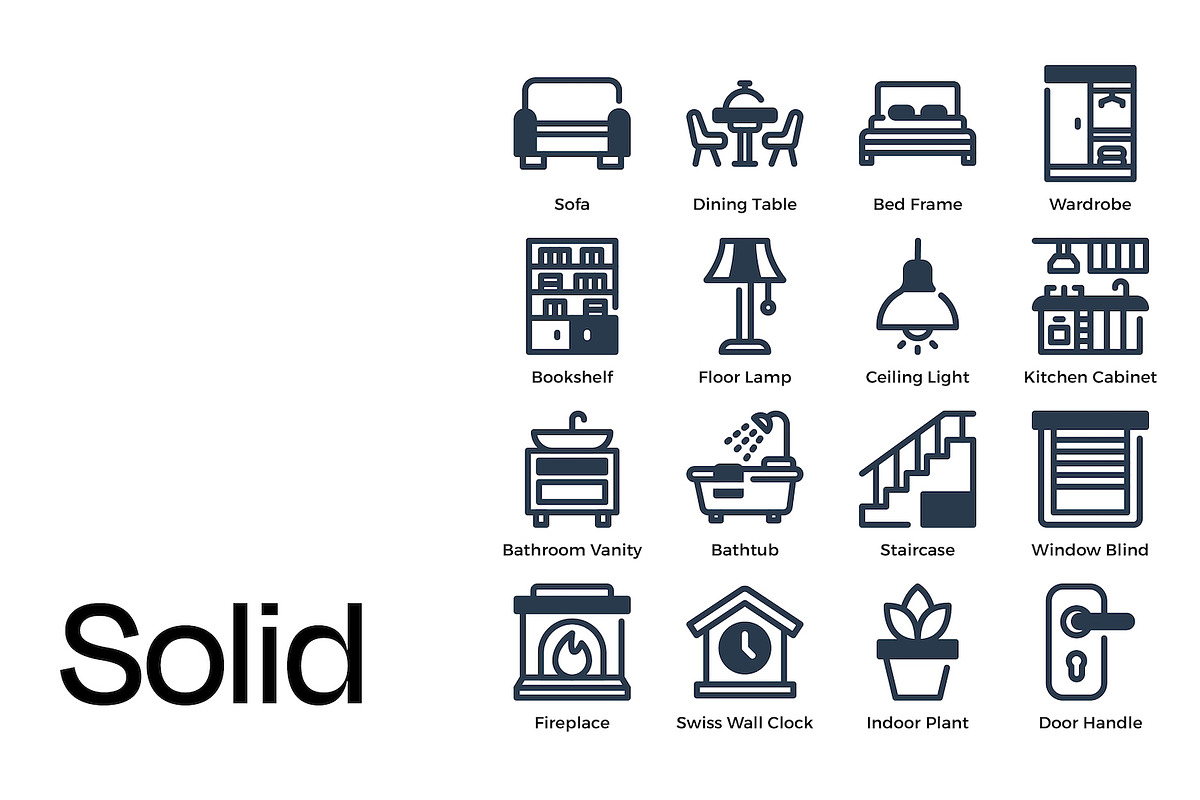 Home & Interior Icon Set, a Duotone Icon by Eklip Studio (Photo 4 of 4)