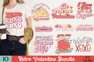 Retro Valentines Day Quotes SVG Bund