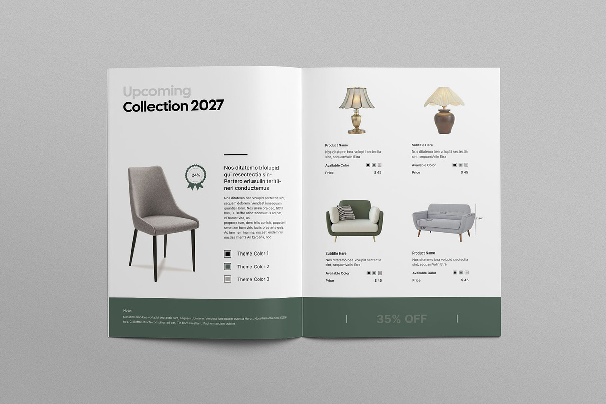 Product Catalog Template, a Brochure Template by KreateTribe (Photo 4 of 9)