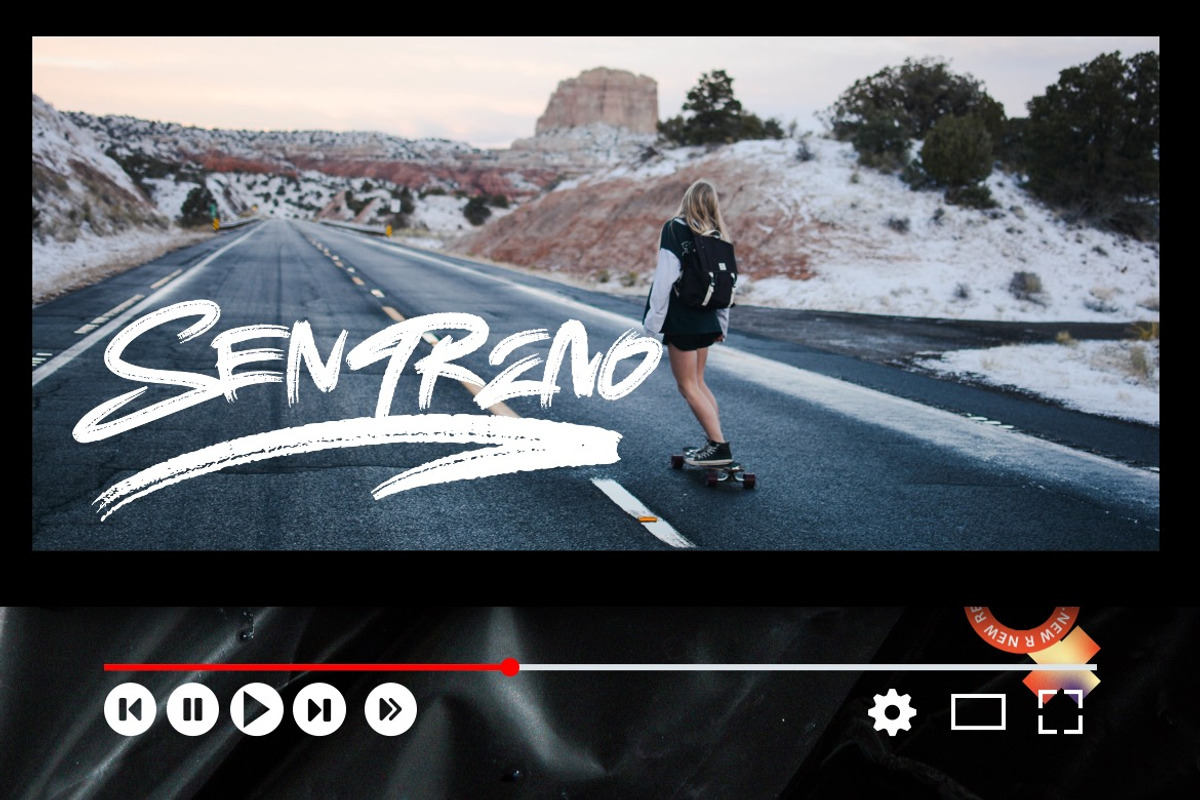 Sentreno - Dry Brush Font, a Handwritten Font by Dhabee (Photo 16 of 16)