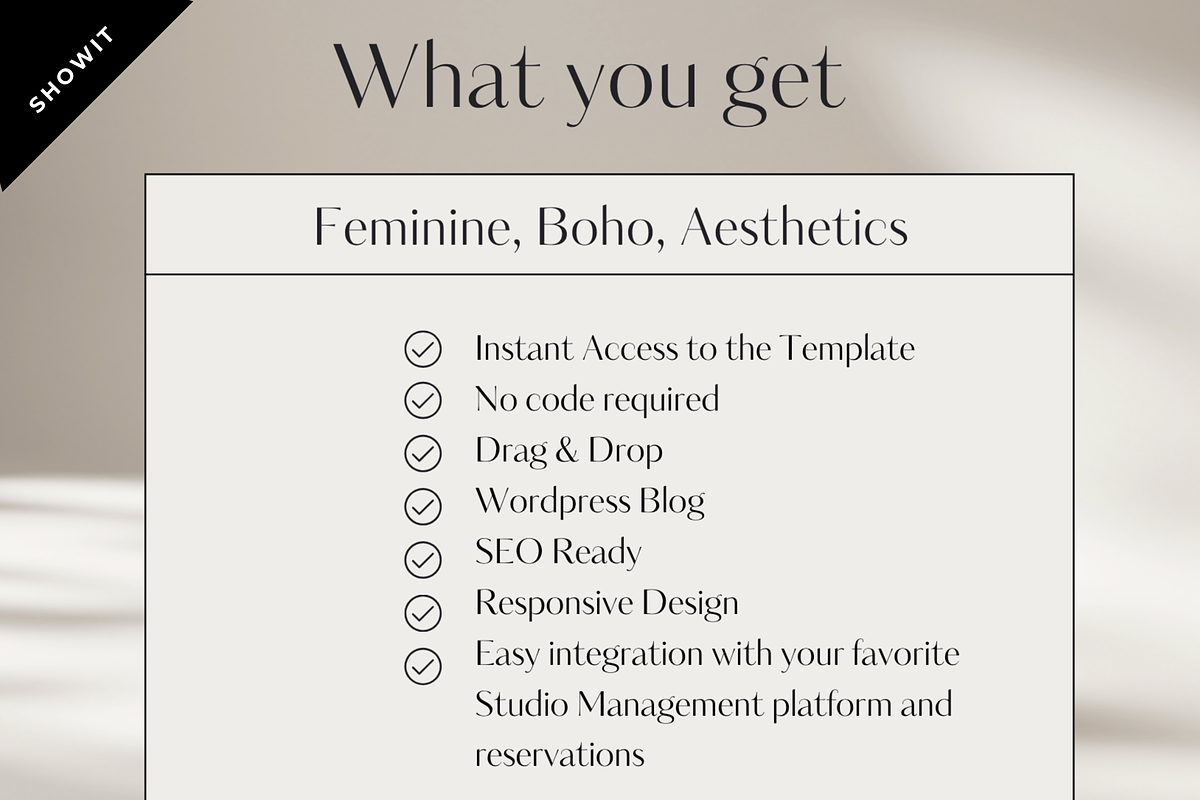 Showit Website Template I Maya Boho, a Websites & App Template by YogaBizLab (Photo 4 of 4)