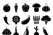 Vegetables icons, a Graphic by Microvector (Thumbnail 2 of 3)