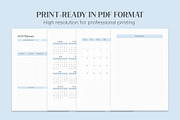 Minimalist 2025 Planner, a Stationery Template by Oshin Design (Thumbnail 5 of 6)