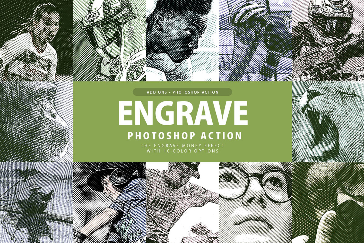 Engrave Photoshop Action, an Action Add-On by AndriyFM (Photo 1 of 23)