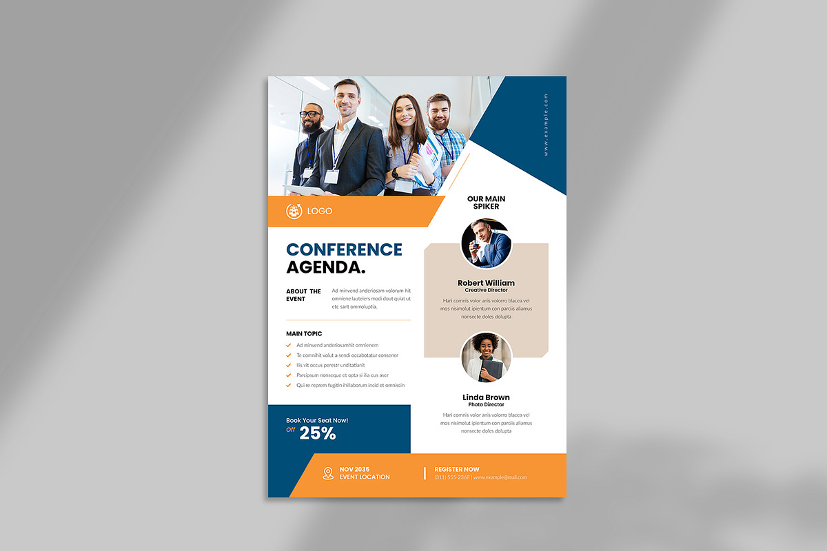 Business Conference Agenda Flyer preview 6