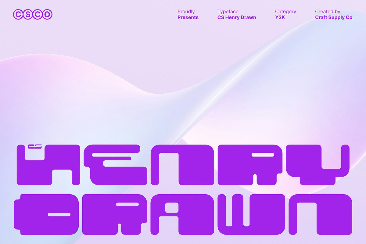 CS Henry Drawn, a Sans Serif Font by Craft Supply Co. (Photo 1 of 7)