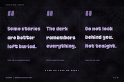 Oblq BoldRot | Horror Display Font, a Sans Serif Font by Oblique Foundry (Thumbnail 13 of 15)