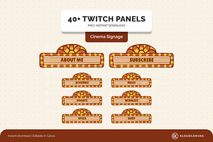 Twitch Panels - Cinema