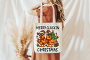 Merry Cluckin Christmas Chicken PNG, an Illustration by Daily.Designs (Thumbnail 3 of 5)