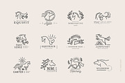 24 EQUINE LOGOS | fully editable, a Branding & Logo Template by Favete Art (Thumbnail 2 of 10)